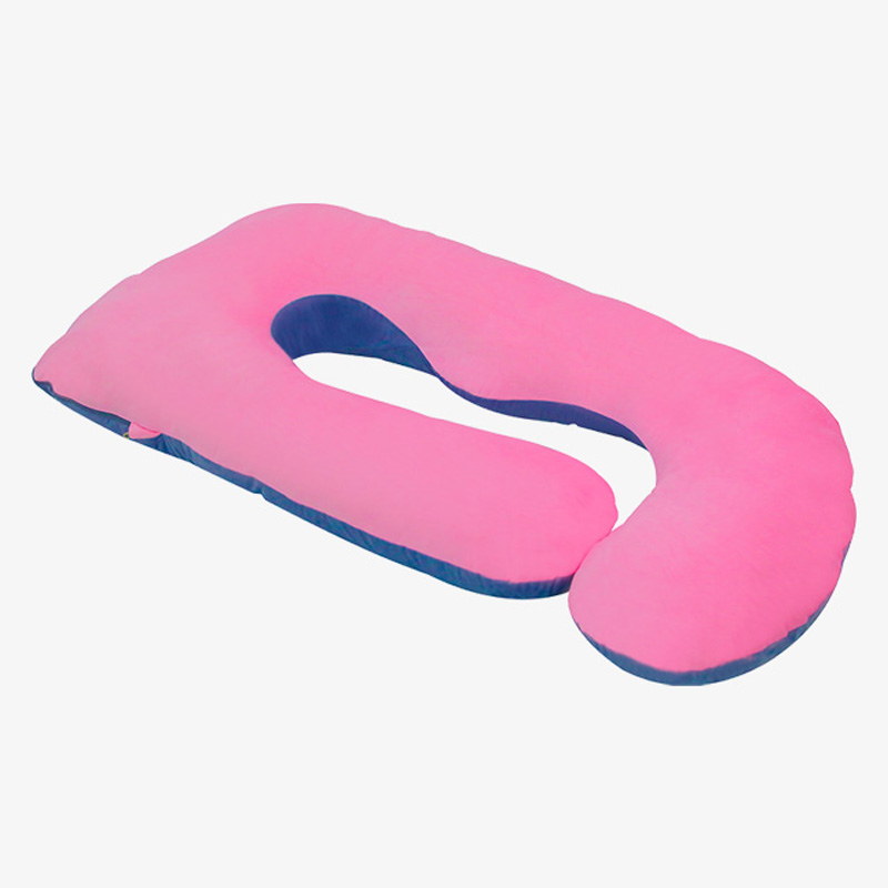 Bantal kehamilan untuk tidur, u berbentuk bantal bersalin seluruh tubuh dengan penutup yang dapat dilepas - dukungan untuk punggung, kaki, perut