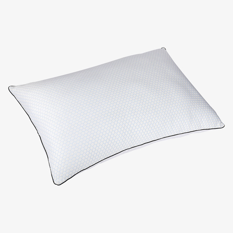 Pendingin bantal jacquard dengan serat poliester, dingin dan bernapas 233tc kapas bantal dua sisi untuk tidur