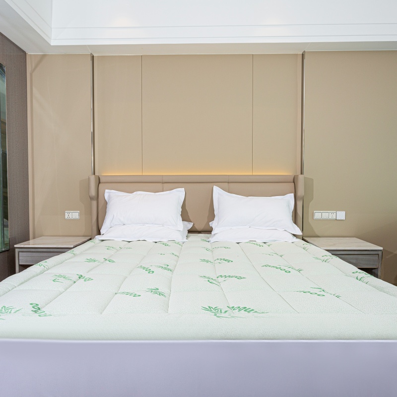 Viscose turunan penutup kasur bambu ， penutupan kain tempat tidur kain 3d dengan kenyamanan dan perlindungan premium